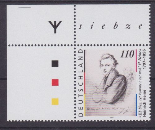 Bund 1962 L postfr./mnh Heine mit Runen mit Leerfeld 1997