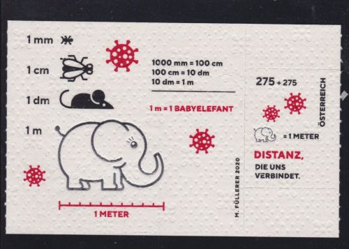 Österreich Block 119 postfr./mnh Covid-19-Pandemie Elefant Toilettenpapier 2020