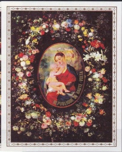 Obervolta Block 50 postfr./mnh Gemälde paintings Rubens ungez.IMPERF.