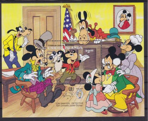 Caicos Isl. Block 12 postfr./mnh Walt Disney
