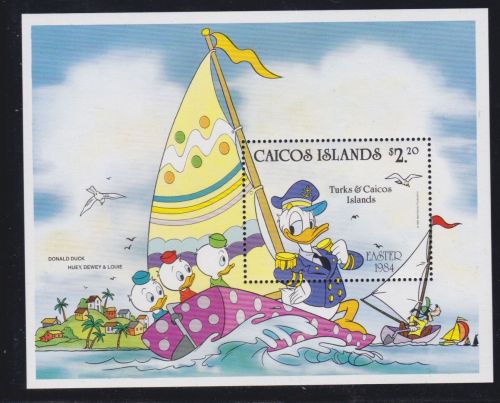 Caicos Isl. Block 5 postfr./mnh Walt Disney