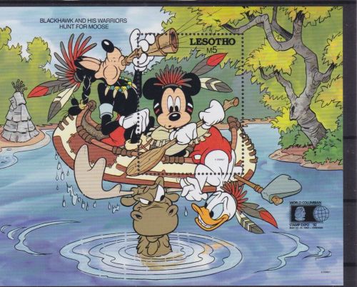 Lesotho Block 89 postfr./mnh Walt Disney