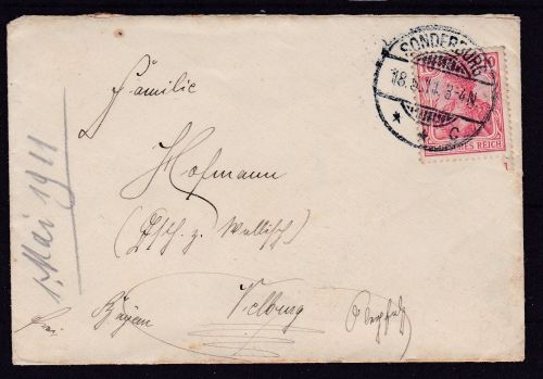 Brief von der SMS Schwaben 1911