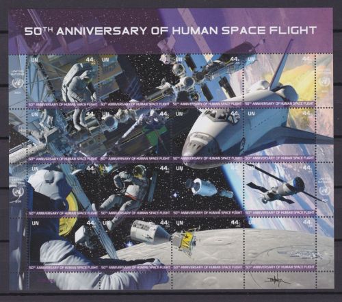 Vereinte Nationen New York 1254/1269 postfr./mnh Weltraum Space 2011