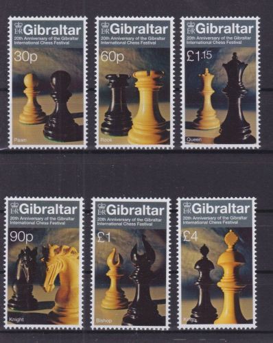 Gibraltar 2049/2054 postfr./mnh Schach chess 2022