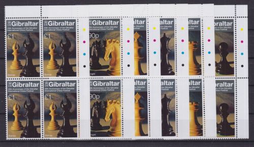 Gibraltar 2049/2054 postfr./mnh Schach chess 2022