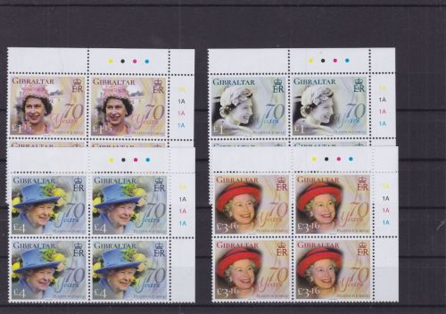 Gibraltar 2044/2047 postfr./mnh Queen Elizabeth 2002