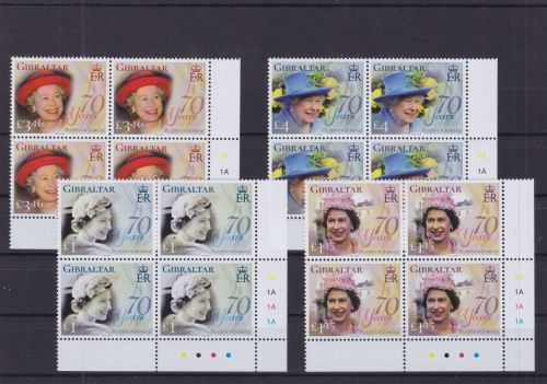 Gibraltar 2044/2047 postfr./mnh Queen Elizabeth 2002