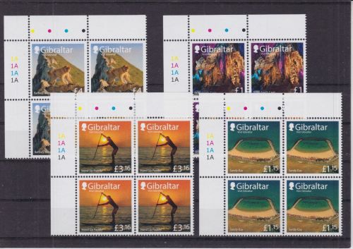 Gibraltar 2055/2059 + Block 152 postfr./mnh Sehenswürdigkeiten 2022