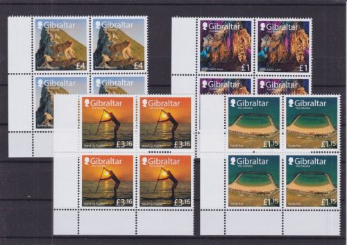 Gibraltar 2055/2059 + Block 152 postfr./mnh Sehenswürdigkeiten 2022
