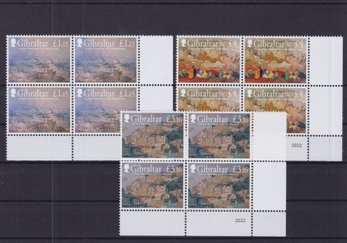 Gibraltar 2060/2062 postfr./mnh Gemälde paintings 2022