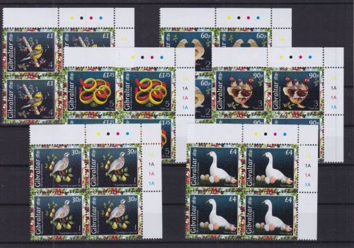 Gibraltar 2064/2069 postfr./mnh Weihnachten Vögel birds 2022