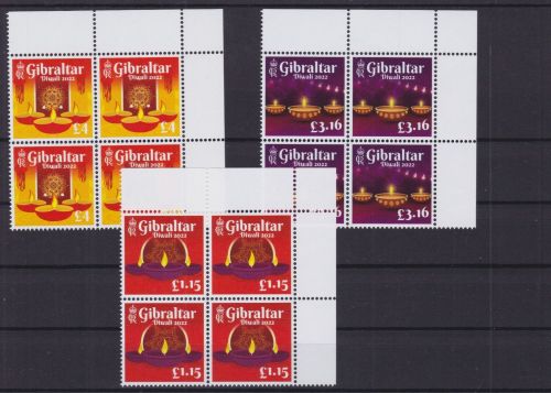 Gibraltar 2076/2078 postfr./mnh Diwali 2022