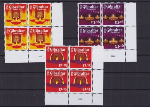 Gibraltar 2076/2078 postfr./mnh Diwali 2022