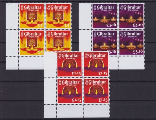 Gibraltar 2076/2078 postfr./mnh Diwali 2022