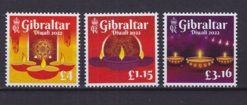 Gibraltar 2076/2078 postfr./mnh Diwali 2022