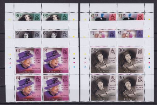 Gibraltar 2002/2007 postfr./mnh Queen Elizabeth II 2021