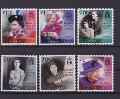 Gibraltar 2002/2007 postfr./mnh Queen Elizabeth II 2021