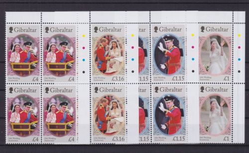 Gibraltar 2008/2011 postfr./mnh Prinz William & Kate 2021