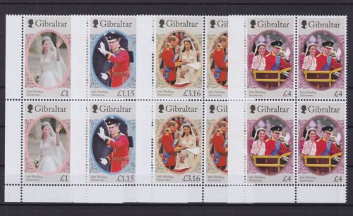 Gibraltar 2008/2011 postfr./mnh Prinz William & Kate 2021