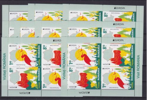 Rumänien 9 x Block 529 II postfr./mnh Europa CEPT 2012 Michel 117 €