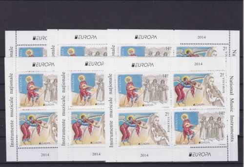 Rumänien 6 x Block 586 II postfr./mnh Volksmusik 2014