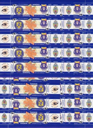 Rumänien 16 x 6360/6361 postfr./mnh Polizei 2009 Michel 160 €