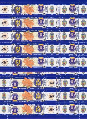 Rumänien 100 x 6360/6361 postfr./mnh Polizei 2009 Michel 1000 €