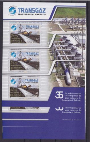 Rumänien 5 x Block 453 postfr./mnh Erdgas 2009
