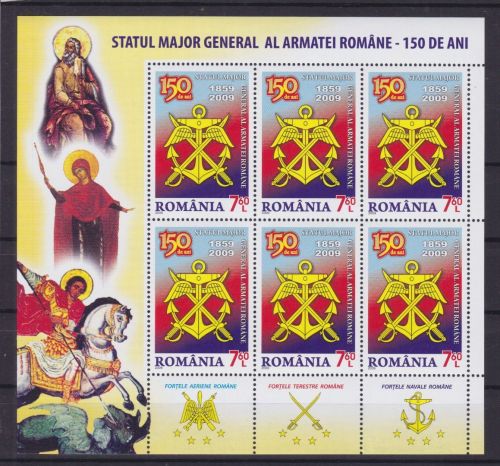 Rumänien 6400 postfr./mnh Generalstab 2009
