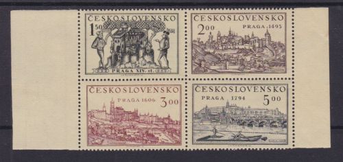 Tschechoslowakei 630/633 postfr./mnh Briefmarkenausstellung 1950