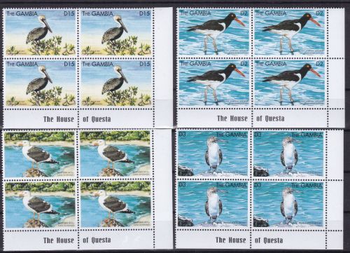 Gambia 3336/3339 postfr./mnh Vögel birds 1999