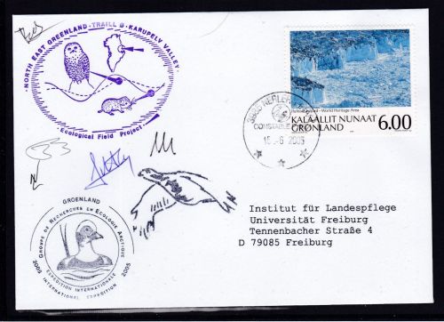 Grönland Ecological Field Project Expedition signiert 2005 Vögel birds