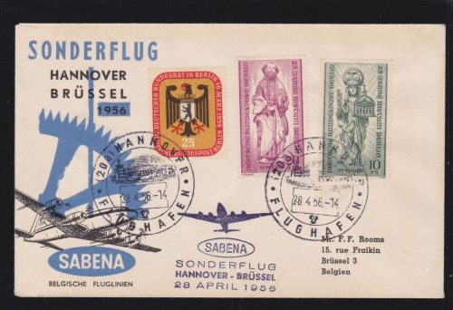 Sonderflug Hannover - Brüssel 1956 SABENA