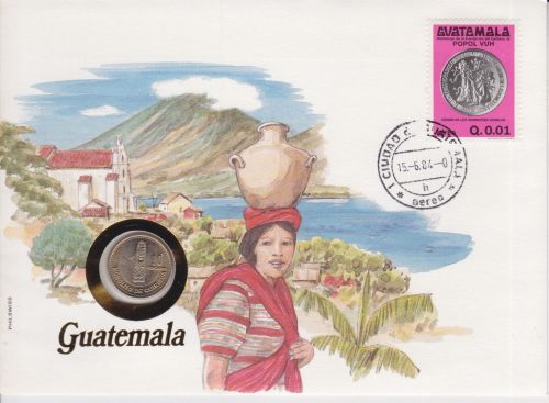 Numisbrief Guatemala 10 Centavos 1981