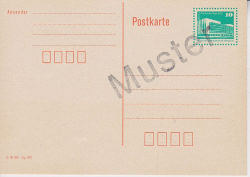 DDR P 89 ungest. MUSTER