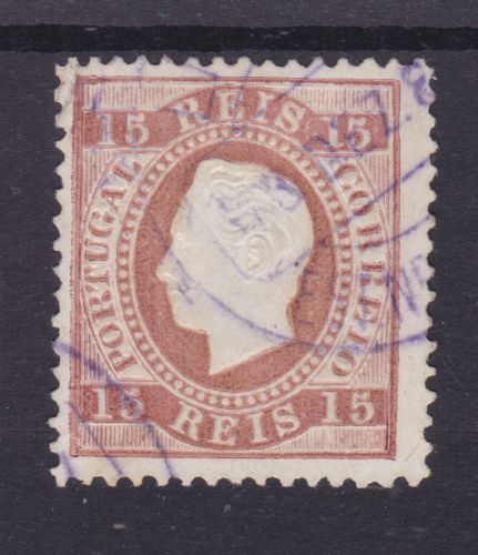 Portugal 36 B (12 1/2) gest./used König Luis 1875 Michel 40 €