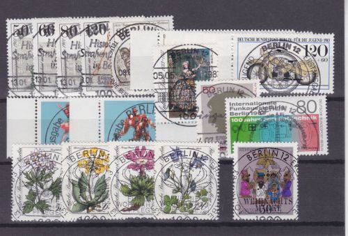 Berlin Jahrgang 1983 in den Hauptnummern komplett mit Vollstempel Berlin + Gummi