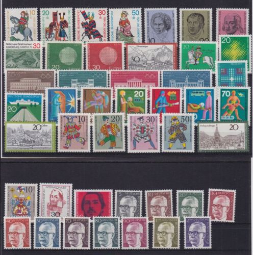 Bund Jahrgang 1970 postfr. komplett