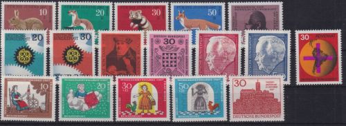 Bund Jahrgang 1967 postfr. komplett