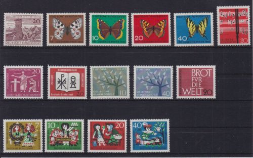 Bund Jahrgang 1962 postfr. komplett