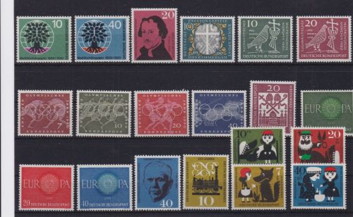 Bund Jahrgang 1960 postfr. komplett