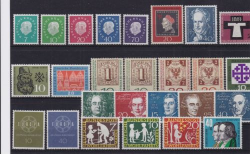 Bund Jahrgang 1959 postfr. komplett
