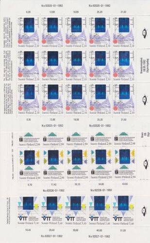 Finnland 1175/1177 postfr./mnh Hologramm 1992