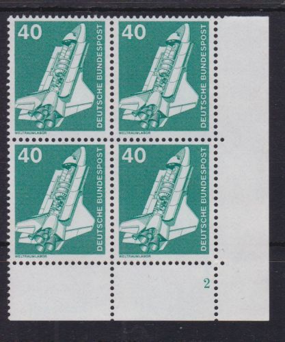 Bund 850 postfr. 4er-Block mit Formnummer FN 2 1975