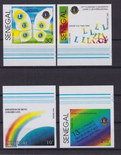 Senegal 1314/1317 postfr./mnh Rotary Schmetterlinge 1994 ungez.IMPERF.