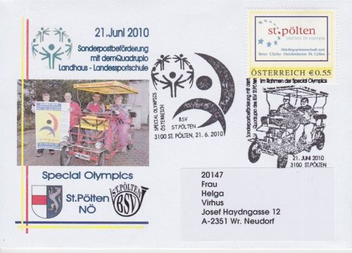 Österreich PM Sonderpost-Beförderung Special Olympics 2010