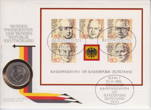 Numisbrief Bund 2 DM 1981 Bundespräsidenten 192