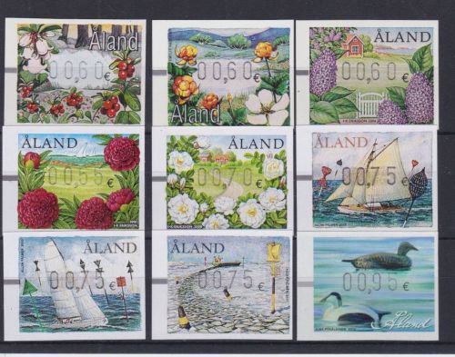 Aland ATM 15/23 postfr./mnh 2004/2012