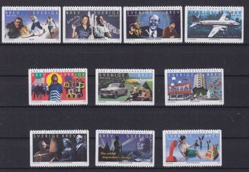Schweden 2102/2111 postfr./mnh Millennium 2000
